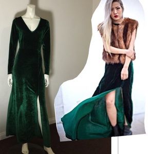 Dark green evening Boutique Dress